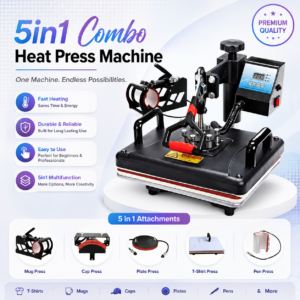 5in1 combo heat press machine